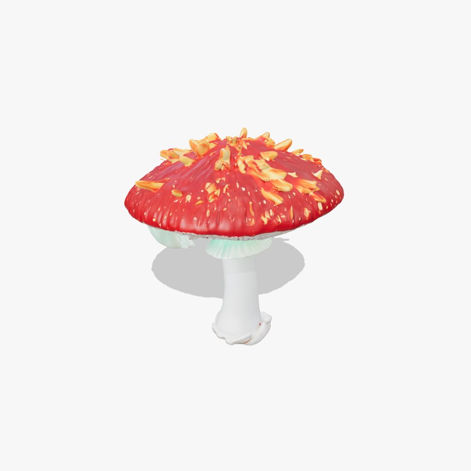 Vibrant Mushroom Cap model pack